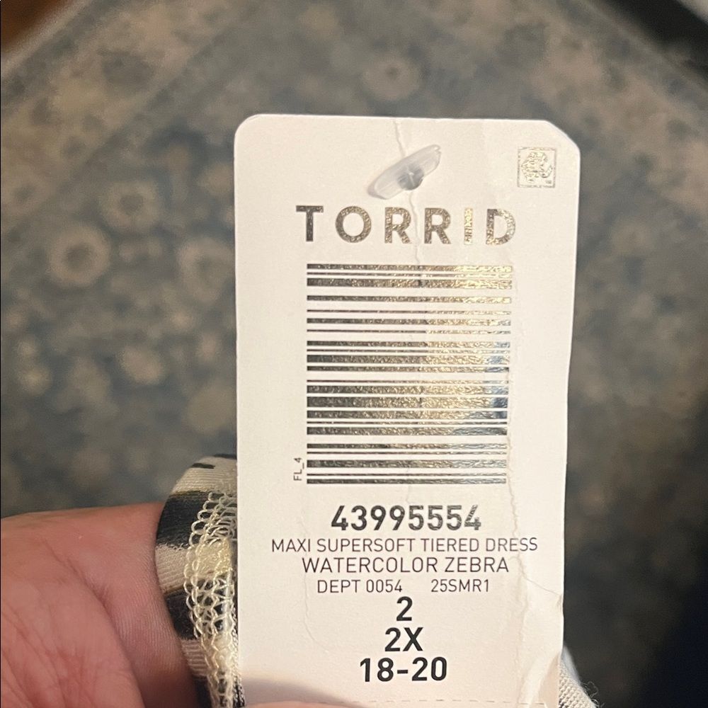 Torrid Black White Supersoft V-Neck Tiered Sleeveless Maxi Dress Event Party - Picture 8 of 14